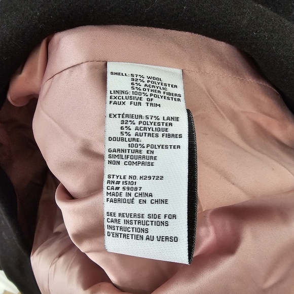 Kate Spade Cheetah-Print Faux Fur Collar Coat - Picture 5 of 8